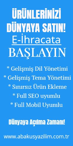 E-Ticaret Web Sitesi / E-İhracat Web Sitesi