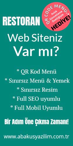 QR Kod Menü - Restoran Web Sitesi